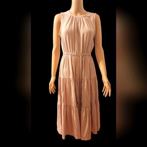 Calvin Klein Sleeveless Pink Midi Dress